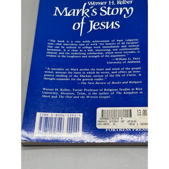Mark's Story of Jesus Werner Kelber 1979 Fortress Press paperback book READ - Picture 5 of 5